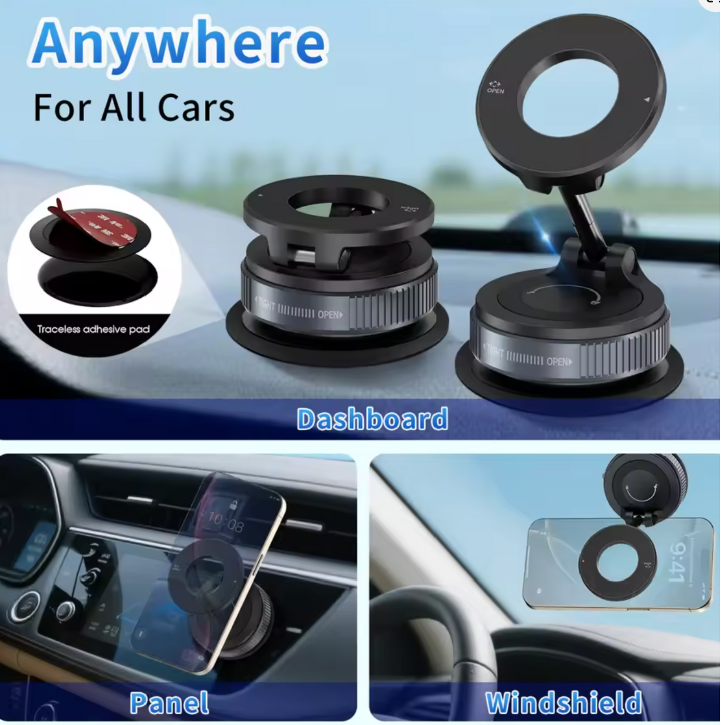 Magnetic hold mount car